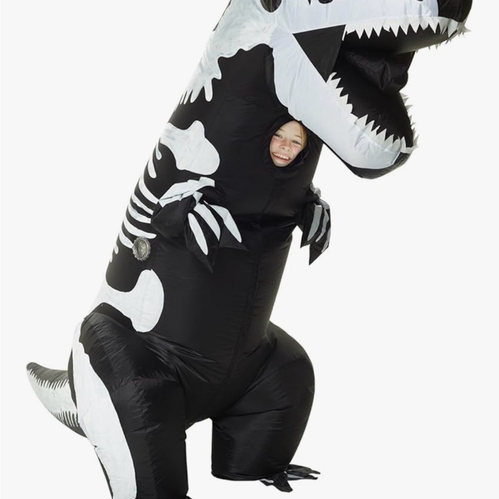 Kids Inflatable Dinosaur Skeleton Costume